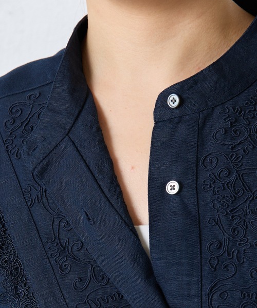 NE QUITTEZ PAS!（ヌキテパ）の「ne Quittez pas/コットンリネンシャツ