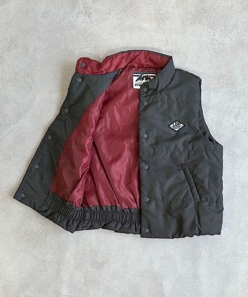 Life Support Products（ライフサポートプロダクツ）の「スタンドカラーキルトベスト（ベスト・キッズ・ベージュ/オレンジ/ブラック/ブルー・100/110/120/130/140/150/90）」の15枚目の写真