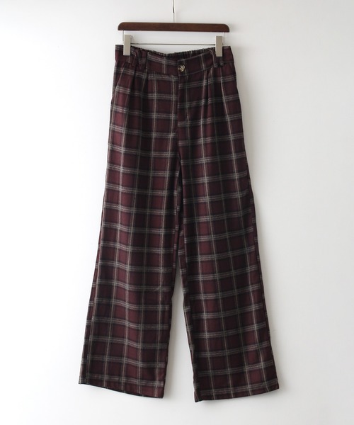 SpRay(スプレイ)の「チェックパンツ(その他パンツ・レディース・ブラウン/ボルドー/ブラック・MEDIUM)」の16枚目の写真
