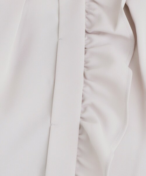 index（インデックス）の「◆アシメフリルクルーネックブラウス【洗濯機洗い可/イージーアイロン/ストレッチ】（シャツ/ブラウス・レディース・サックスブルー系7/ネイビー/ナチュラル/オフホワイト・38/36/42/40）」の15枚目の写真