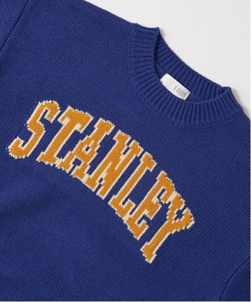 b・ROOM（ビールーム）の「カレッジロゴセーター（ニット/セーター・キッズ・トップグレー/ブルー/キャメル/ブラック/レッド・L(130-140)/M(110-120)）」の19枚目の写真