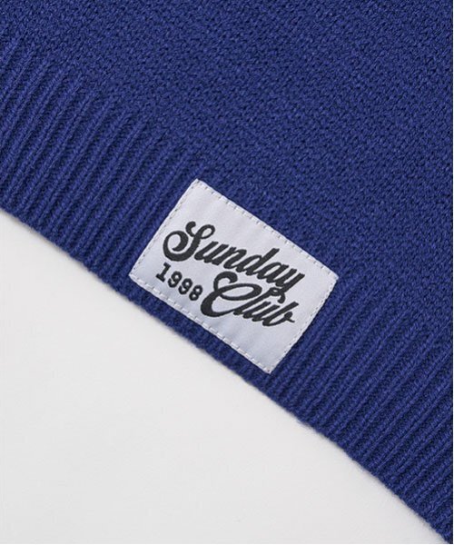 b・ROOM（ビールーム）の「カレッジロゴセーター（ニット/セーター・キッズ・トップグレー/ブルー/キャメル/ブラック/レッド・L(130-140)/M(110-120)）」の21枚目の写真