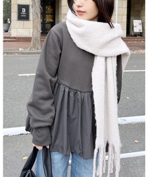 reca | 【ZOZOTOWN限定】裏起毛ペプラムスウェットトップス(スウェット)