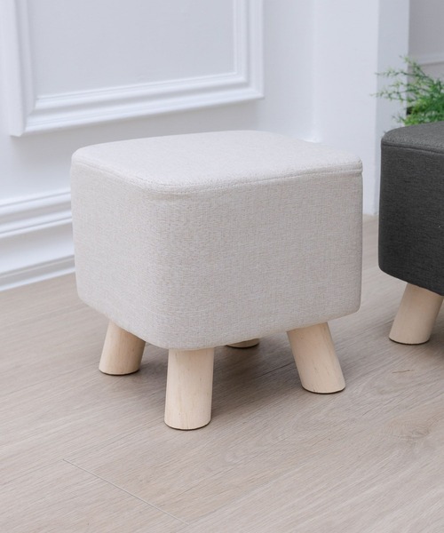 LAKOLE（ラコレ）の「ファブリックスツール[スクエア] / 149684（家具