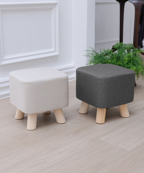 LAKOLE（ラコレ）の「ファブリックスツール[スクエア] / 149684（家具