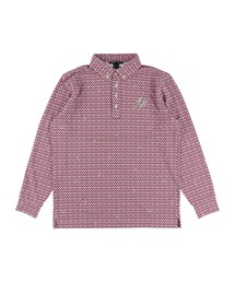 ZOY（ゾーイ）の「MENS ジオメトリックプリント 長袖ポロシャツ（ポロシャツ）」