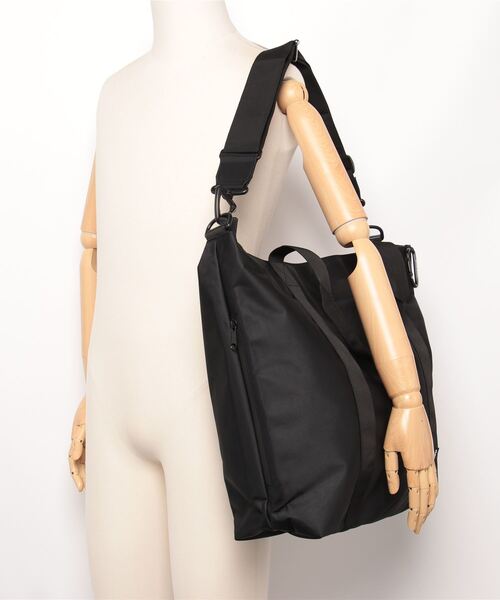 ADAM PATEK(アダムパテック)の「【ADAMPATEK】firm polyester tote bag/ポリエステルビッグトートバッグ(トートバッグ・メンズ・ブラック/カーキ・FREE)」の6枚目の写真
