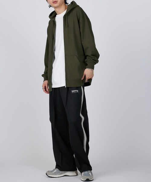 THRASHER(スラッシャー)の「【THRASHER】サイドライン ワイドトラックパンツ(その他パンツ・メンズ・ブラック/グリーン/ベージュ/ホワイト・M/LL/L)」の11枚目の写真