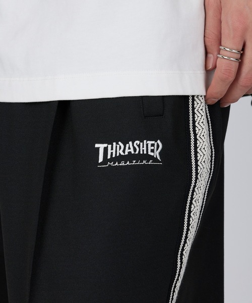THRASHER(スラッシャー)の「【THRASHER】サイドライン ワイドトラックパンツ(その他パンツ・メンズ・ブラック/グリーン/ベージュ/ホワイト・M/LL/L)」の12枚目の写真