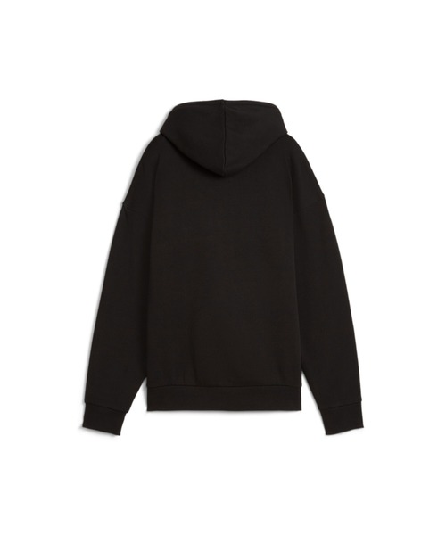 PUMA（プーマ）の「PUMA プーマ ウィメンズ ESS+ スクリプト 裏起毛 フーディー ESS+ Script Hoodie FL（パーカー・レディース・グリーン系その他/レッド系その他/ブラック系その他・SMALL/X-LARGE/LARGE/MEDIUM）」の9枚目の写真