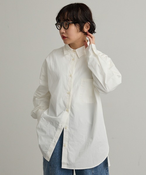 【EHYUMI】レギュラーカラー長袖シャツ（シャツ/ブラウス）｜EHYUMI（エヒュミ）