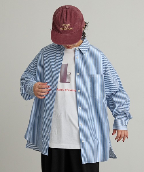 【EHYUMI】レギュラーカラー長袖シャツ（シャツ/ブラウス）｜EHYUMI（エヒュミ）