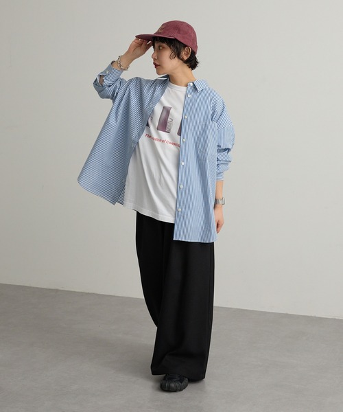 【EHYUMI】レギュラーカラー長袖シャツ（シャツ/ブラウス）｜EHYUMI（エヒュミ）