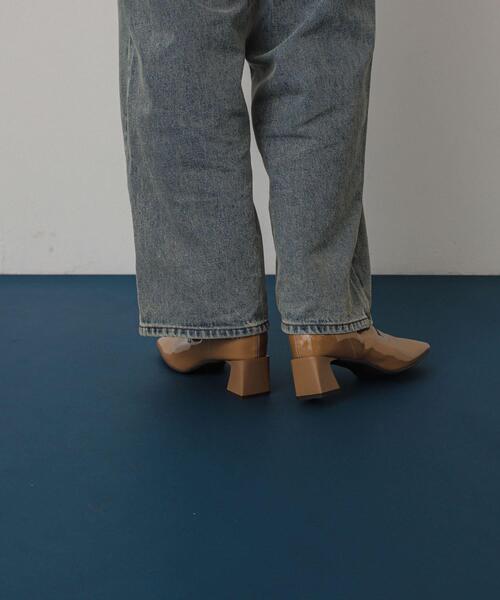 SENSE OF PLACE by URBAN RESEARCH（センスオブプレイスバイアーバンリサーチ）の「『抗菌』『消臭』スクエアトゥエナメルブーツ（ブーツ・レディース・キャメル/ブラック・MEDIUM/SMALL/LARGE）」の19枚目の写真