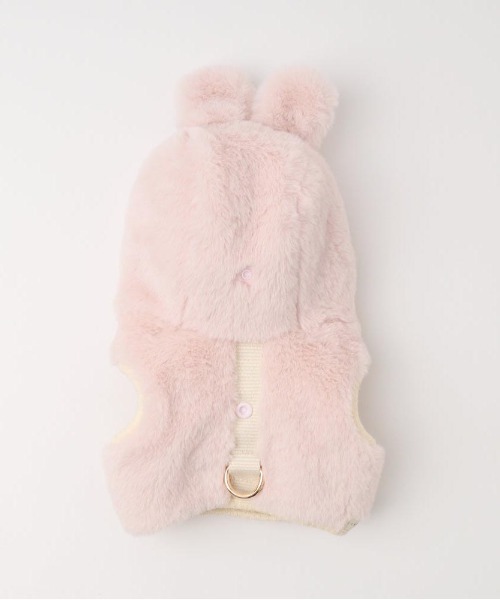 うさぎ耳付きフードファーハーネス（リード/ハーネス/首輪）｜moncheri（モンシェリ）