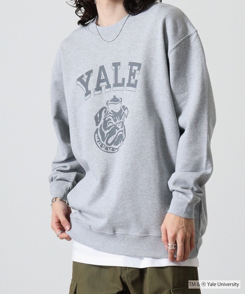 FUNALIVE(ファンアライブ)の「YALE DOUBLEーSIDED PRINTING CREW SWEAT ビックシルエット(スウェット・レディース・ヘザーグレー・M/L)」の14枚目の写真
