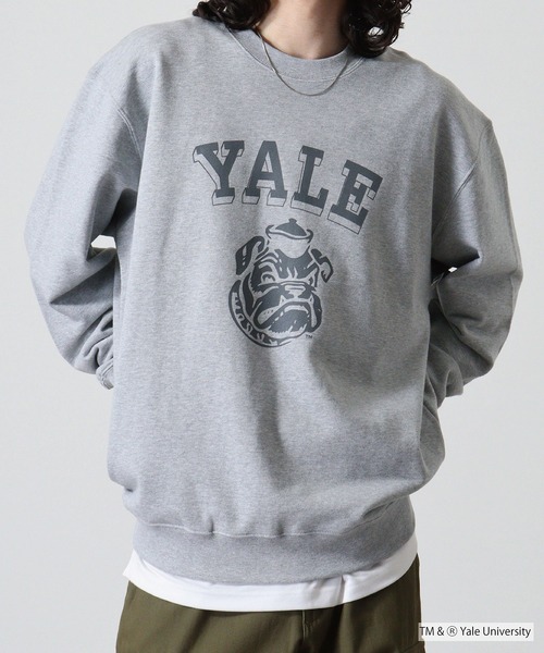 FUNALIVE(ファンアライブ)の「YALE DOUBLEーSIDED PRINTING CREW SWEAT ビックシルエット(スウェット・レディース・ヘザーグレー・M/L)」の13枚目の写真