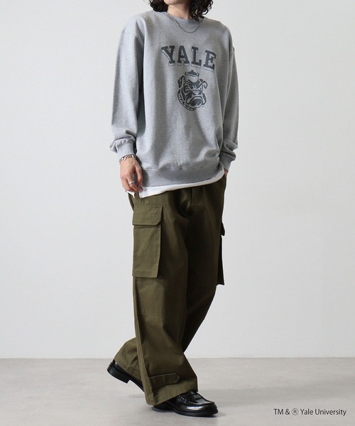 FUNALIVE(ファンアライブ)の「YALE DOUBLEーSIDED PRINTING CREW SWEAT ビックシルエット(スウェット・レディース・ヘザーグレー・M/L)」の18枚目の写真