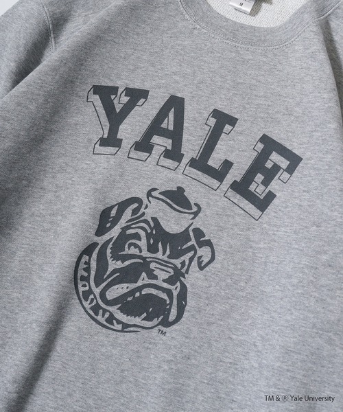 FUNALIVE(ファンアライブ)の「YALE DOUBLEーSIDED PRINTING CREW SWEAT ビックシルエット(スウェット・レディース・ヘザーグレー・M/L)」の3枚目の写真