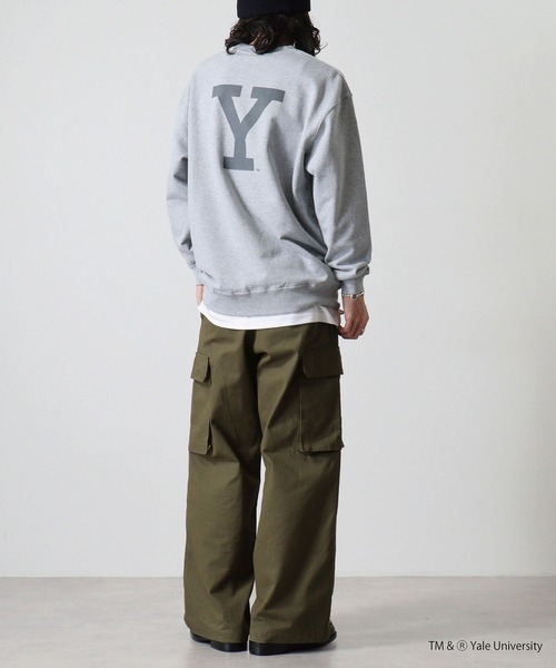 FUNALIVE(ファンアライブ)の「YALE DOUBLEーSIDED PRINTING CREW SWEAT ビックシルエット(スウェット・レディース・ヘザーグレー・M/L)」の19枚目の写真