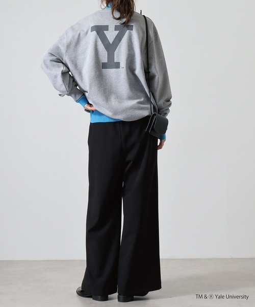 FUNALIVE(ファンアライブ)の「YALE DOUBLEーSIDED PRINTING CREW SWEAT ビックシルエット(スウェット・レディース・ヘザーグレー・M/L)」の12枚目の写真