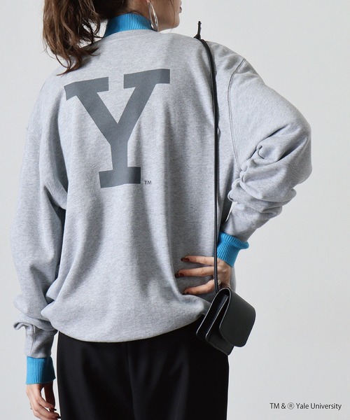 FUNALIVE(ファンアライブ)の「YALE DOUBLEーSIDED PRINTING CREW SWEAT ビックシルエット(スウェット・レディース・ヘザーグレー・M/L)」の9枚目の写真
