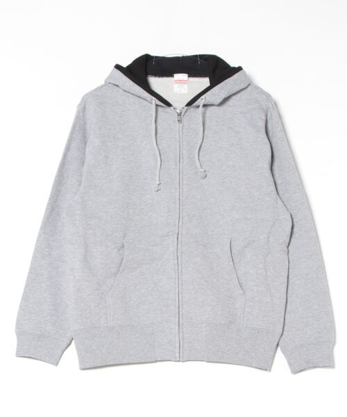 VIBGYOR（ヴィブジョー）の「United Athle/10.0オンス スウェット フルジップ パーカー（裏パイル）(CZ)（パーカー・メンズ・ダークブラウン/レッド/ライトオリーブ/グレイッシュブルー/ウィート/チャコールグレー/ネイビー系/グレー系/ゴールド/サンドベージュ/ネイビー/ブラック系/ロイヤルブルー/バーガンディー/ホワイト/オレンジ/グリーン・LARGE/X-LARGE/MEDIUM/SMALL）」の5枚目の写真