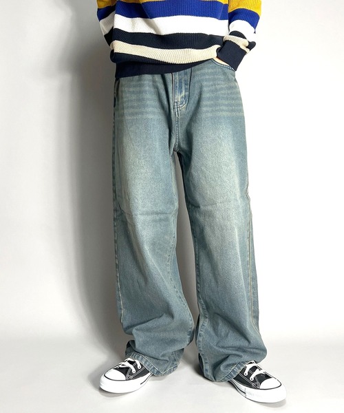 デニムパンツ バギーパンツ ルーズフィット ワイドパンツ ヴィンテージ