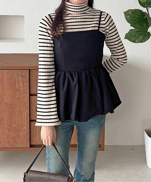 apres jour clair（アプレジュールクレア）の「【apres jour clair】ハイネックリブニット【ZOZOTOWN限定アイテム】（ニット/セーター・レディース・グレイッシュベージュ/アイボリー/ボルドー/ネイビー・フリー/X-LARGE）」の18枚目の写真