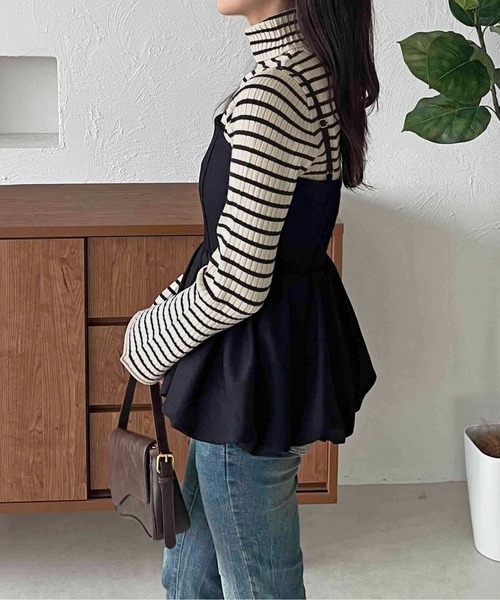 apres jour clair（アプレジュールクレア）の「【apres jour clair】ハイネックリブニット【ZOZOTOWN限定アイテム】（ニット/セーター・レディース・グレイッシュベージュ/アイボリー/ボルドー/ネイビー・フリー/X-LARGE）」の19枚目の写真