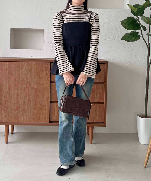 apres jour clair（アプレジュールクレア）の「【apres jour clair】ハイネックリブニット【ZOZOTOWN限定アイテム】（ニット/セーター・レディース・グレイッシュベージュ/アイボリー/ボルドー/ネイビー・フリー/X-LARGE）」の21枚目の写真