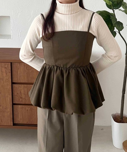 apres jour clair（アプレジュールクレア）の「【apres jour clair】ハイネックリブニット【ZOZOTOWN限定アイテム】（ニット/セーター・レディース・グレイッシュベージュ/アイボリー/ボルドー/ネイビー・フリー/X-LARGE）」の5枚目の写真