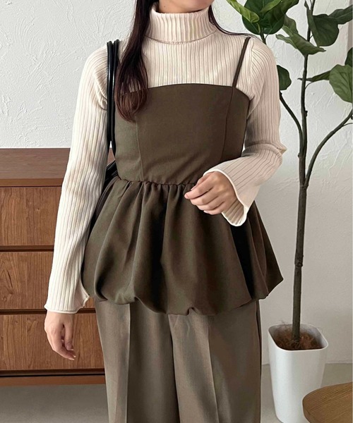 apres jour clair（アプレジュールクレア）の「【apres jour clair】ハイネックリブニット【ZOZOTOWN限定アイテム】（ニット/セーター・レディース・グレイッシュベージュ/アイボリー/ボルドー/ネイビー・フリー/X-LARGE）」の7枚目の写真