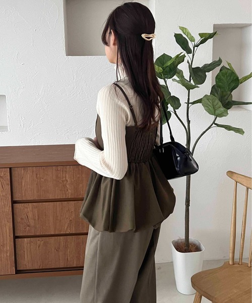 apres jour clair（アプレジュールクレア）の「【apres jour clair】ハイネックリブニット【ZOZOTOWN限定アイテム】（ニット/セーター・レディース・グレイッシュベージュ/アイボリー/ボルドー/ネイビー・フリー/X-LARGE）」の8枚目の写真