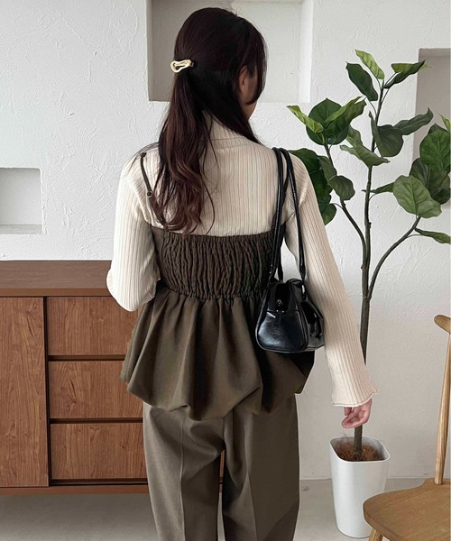 apres jour clair（アプレジュールクレア）の「【apres jour clair】ハイネックリブニット【ZOZOTOWN限定アイテム】（ニット/セーター・レディース・グレイッシュベージュ/アイボリー/ボルドー/ネイビー・フリー/X-LARGE）」の9枚目の写真