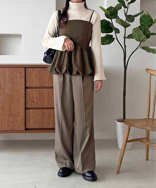 apres jour clair（アプレジュールクレア）の「【apres jour clair】ハイネックリブニット【ZOZOTOWN限定アイテム】（ニット/セーター・レディース・グレイッシュベージュ/アイボリー/ボルドー/ネイビー・フリー/X-LARGE）」の10枚目の写真