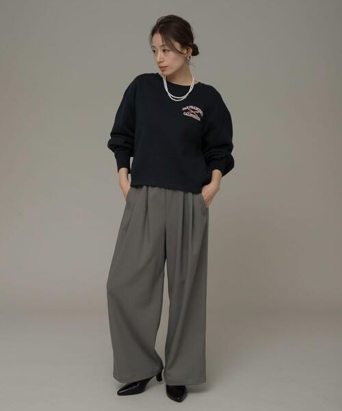 URBAN RESEARCH Sonny Label(アーバンリサーチサニーレーベル)の「裏起毛イージーワイドパンツ(その他パンツ・レディース・ベージュ/グレー/ブラック・36/38)」の17枚目の写真