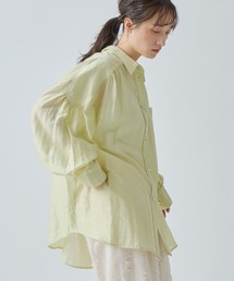 「WHYTO. / ホワイト」 SHEER VOLUME BLOUSE