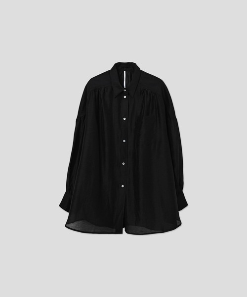 WHYTO.（ホワイト）の「「WHYTO. / ホワイト」 SHEER VOLUME BLOUSE（シャツ/ブラウス・レディース・オフホワイト/ライム/ピンク/ブルー/ブラック/ライトベージュ/ブラウン系その他/ブラウン・36/38）」の3枚目の写真