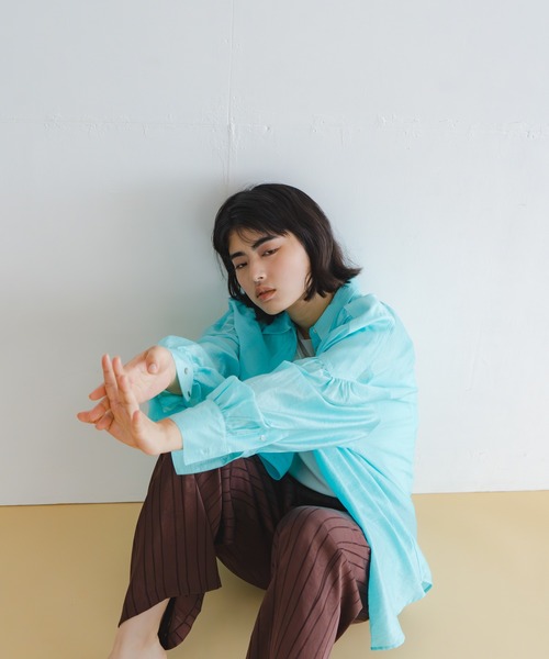 WHYTO.（ホワイト）の「「WHYTO. / ホワイト」 SHEER VOLUME BLOUSE（シャツ/ブラウス・レディース・オフホワイト/ライム/ピンク/ブルー/ブラック/ライトベージュ/ブラウン系その他/ブラウン・36/38）」の20枚目の写真