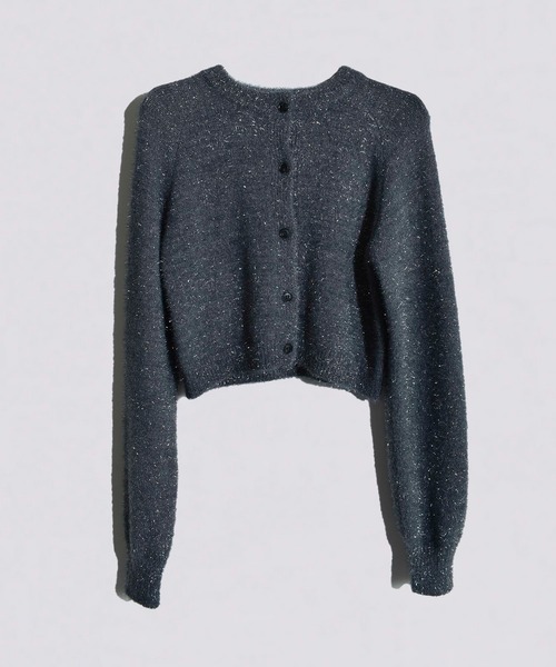 kiehtova(キエトヴァ)の「【kiehtova】GLITTER SHAGGY KNIT KTWR11(カーディガン/ボレロ・レディース・ブラック/グレー/ベージュ/アイボリー・FREE)」の10枚目の写真
