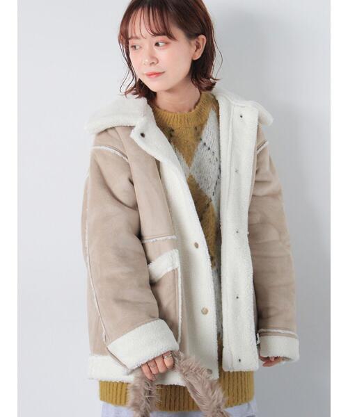 ehka sopo（エヘカソポ）の「エコムートンジャケット（ノーカラー