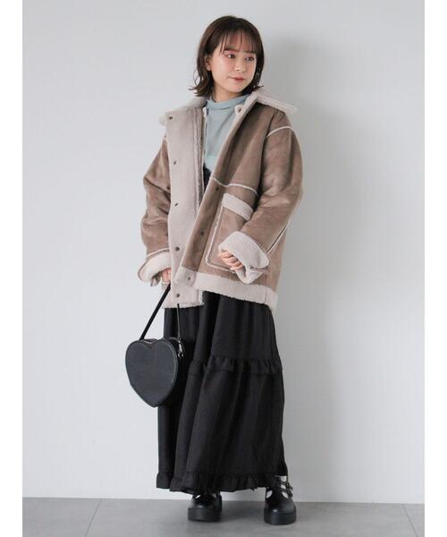 ehka sopo（エヘカソポ）の「エコムートンジャケット（ノーカラー