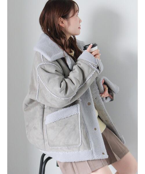 ehka sopo（エヘカソポ）の「エコムートンジャケット（ノーカラー