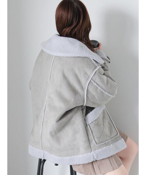 ehka sopo（エヘカソポ）の「エコムートンジャケット（ノーカラー