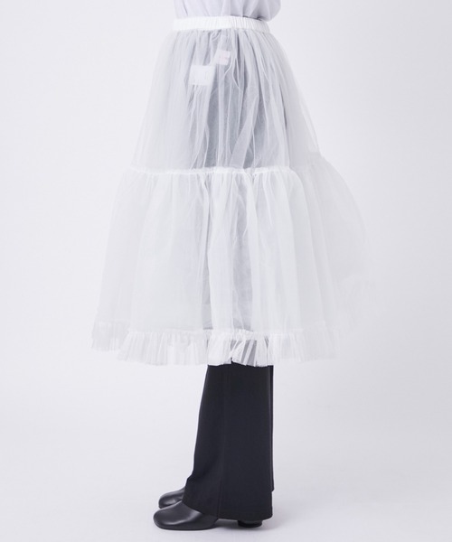 Foundry Mews フレアスカート ホワイト Foundry Mews/ファウンドリーミューズ】Sophie Skirts（スカート