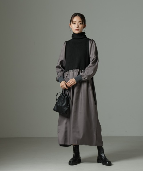 アンミヌ ドビーニット ワンピース 【公式通販】