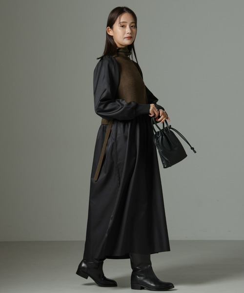 【セール】ニットベストドッキングワンピース（ワンピース）｜nano･universe（ナノユニバース）