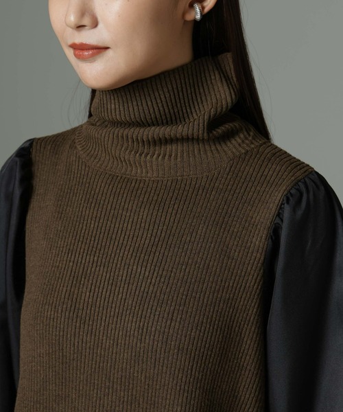 【セール】ニットベストドッキングワンピース（ワンピース）｜nano･universe（ナノユニバース）