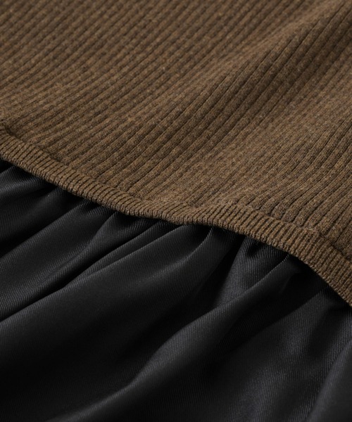 【セール】ニットベストドッキングワンピース（ワンピース）｜nano･universe（ナノユニバース）